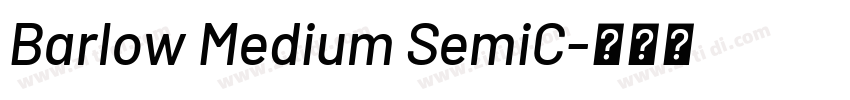 Barlow Medium SemiC字体转换